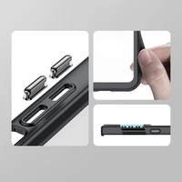 Outer Space dėklas Samsung Galaxy S22 Ultra kietas dangtelis su geliniu rėmu raudona