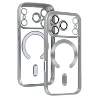 Metalinis Magsafe dėklas iPhone 17 Pro Max sidabrinis