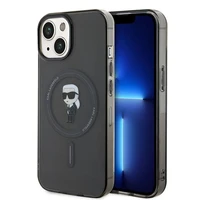 Karl Lagerfeld IML Ikonik MagSafe dėklas iPhone 15 - juodas