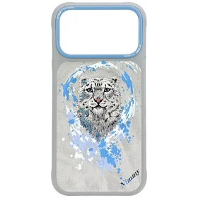 Nimmy Pantera Magnetinis dėklas telefonui iPhone 17 Pro Max - šviesiai pilkas