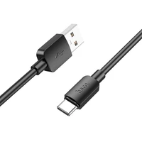 Kabelis USB A į USB C Hoco PD 2,4A 27W 1 m X96 juodas