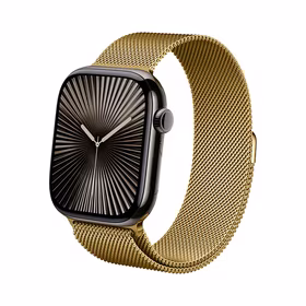 Crong Milano Steel - Stainless Steel dirželis Apple Watch 44/45/46/49 mm (auksinis)