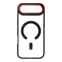 Dėklas telefonui COLOR EDGE MAG COVER suderinamas su MagSafe IPHONE 17 Air - juodas raudonas