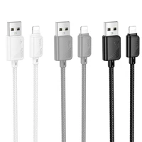 Kabelis USB A į Lightning Hoco 2,4A 1 m X113 baltas