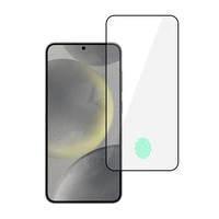 Tel Protect Pilno klijavimo 6D grūdintas stiklas SAMSUNG GALAXY S24 juodas (su pirštų atspaudų atrakinimu)