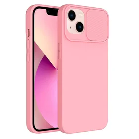SLIDE dėklas IPHONE 15 Plus - šviesiai rožinis