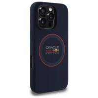 RED BULL dėklas telefonui IPHONE 16 Pro Max suderinamas su MagSafe RBHMP16X24SIILVR (Silikoninis raudonas žiedas) mėlynas