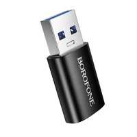 Borofone adapteris BV26B - USB į Type C - juodas
