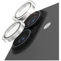 PanzerGlass Hoops Glitter Tempered Glass Lens Apsauginis stiklas iPhone 17 / 16 / 16 Plus - sidabrinis