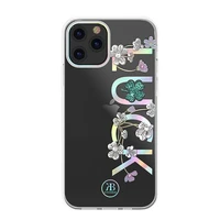 Kingxbar Lucky Series dėklas telefonui dekoruotas originaliais Swarovski kristalais iPhone 12 mini skaidrus