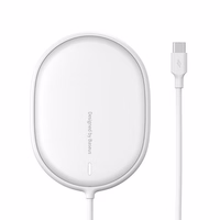 Baseus indukcinis įkroviklis LIGHT magnetinis Iphone 12 su Type C laidu (WXQJ-02) baltas