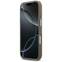 GUESS dėklas telefonui IPHONE 17 Pro suderinamas su Magnetine GUHCP17LPG4SMCEW (Grained PU W/ Big 4G Classic Logo) ruda