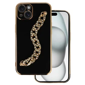 Madingas dėklas telefonui Iphone 13 dizainas 4 juoda