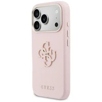 GUESS case for IPHONE 17 Pro Max GUHCP17X5PS4RGGP (PU FW Resin Logo) pink