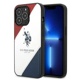 US Polo USHCP14LPSO3 iPhone 14 Pro 6.1" balta Trispalvė Reljefinė