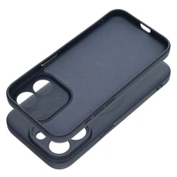 SILICONE MAG COVER dėklas telefonui suderinamas su MagSafe iPhone 15 Pro mėlynas titano