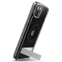 Spigen Ultra Hybrid S Magnetinis dėklas telefonui su stovu iPhone 15 - Juodas