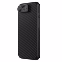 Nillkin CarboProp Magnetic dėklas with kameros dangtelis and stovas iPhone 16e / 17e - juodas