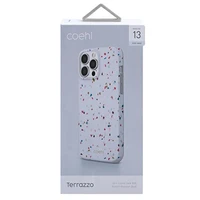 Uniq Coehl Terrazzo dėklas telefonui iPhone 13 Pro Max - balta