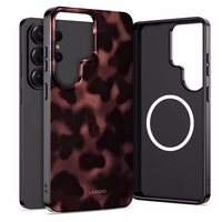 Tech-Protect Lamano MagSafe Dėklas for Samsung Galaxy S26 Ultra - rudas and juodas