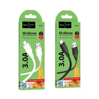 Kabelis silikoninis USB A į USB C Hoco 3A 1 m X124 baltas