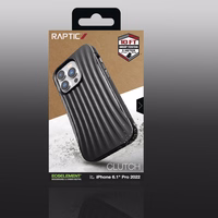 Raptic X-Doria Clutch dėklas telefonui iPhone 14 Pro nugarėlė juoda