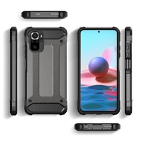Hibridinis šarvuotas dėklas Xiaomi Redmi Note 11T 5G / Redmi Note 11S 5G / Poco M4 Pro 5G mėlynas