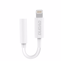 Dudao garso adapteris ausinių adapteris iš Lightning į 3.5 mm mini lizdą baltas (L16i white)