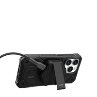 UAG belaidis įkroviklis 15W su stovu, suderinamas su MagSafe - juodas anglies