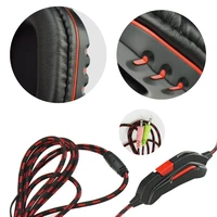 ART laidinės ausinės žaidimams Jack 3,5 mm su mikrofonu NEMEZIS juodos