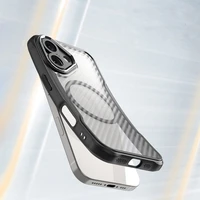 Leading Series magnetinis silikoninis dėklas telefonui MagSafe iPhone 16 Plus - juodas