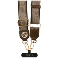 GUESS universalis dirželis GUUCNP4DGMW (4G PU dirželis, rišiklis, Strass metalo logotipas) rudas