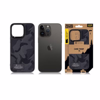 Tactical Camo Troop Dėklas for Apple iPhone 14 Pro Max Juodas
