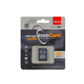 Imro atminties kortelė 16GB microSDHC cl. 6 + adapter