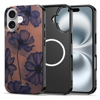 Tech-Protect Lamano MagSafe dėklas iPhone 16 rudai violetinis