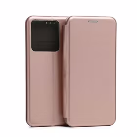 Beline Knygutės tipo dėklas Xiaomi Redmi Note 13 5G rožinis-auksinis