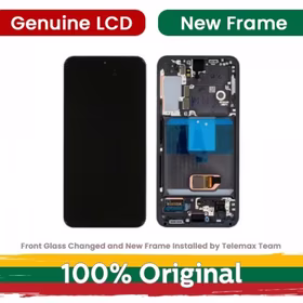 Ekranas skirtas Samsung S901 S22 su rėmeliu / Green / (Atnaujintas: Telemax)