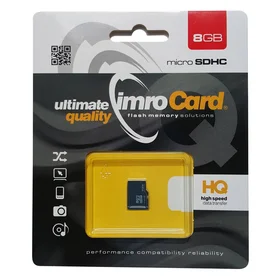 Imro atminties kortelė 8GB microSDHC cl. 4