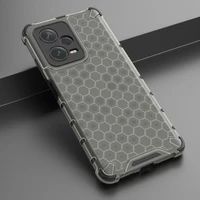 Honeycomb dėklas telefonui Xiaomi Redmi Note 12 Pro+ šarvuotas hibridinis dangtelis juodas