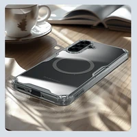 Nillkin Nature Pro magnetinis dėklas telefonui Samsung Galaxy A56 5G - permatomas