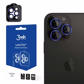 3mk Lens Protection Pro Kameros dangtelis su mėlynu rėmu iPhone 15 Pro Max