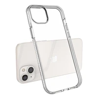 Spring Case dėklas telefonui iPhone 14 Plus silikoninis dėklas su rėmeliu šviesiai mėlynas