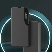 Eco Leather View Case dėklas telefonui Samsung Galaxy S23+ su atverčiamu stovu raudona