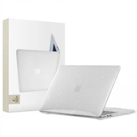 Tech-Protect SmartShell dėklas MacBook Air 13" M2 / M3 / 2022-2024 - Skaidrus-blizgantis