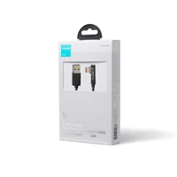 Joyroom žaidimų kabelis S-UC027A6 USB-C (kampinis) / USB-A (tiesus) 3A 1.2m - juodas