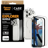 CARE by PanzerGlass flagmanas tyrinėtojas 3in1 dėklas + stiklas + lęšis iPhone 17 Pro Max