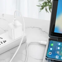 Kabelis USB C į USB C Hoco 3A 60W 1 m X96 baltas