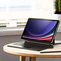 Dux Ducis klaviatūros (MK serijos) dėklas su „Bluetooth“ klaviatūra, skirtas Samsung Galaxy Tab S9 / S8 / S7 – juodas