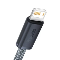 Baseus Dynamic Series kabelis USB į Lightning, 2.4A, 1m (pilkas)