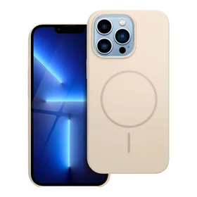 Blizgus magnetinis dėklas, suderinamas su MagSafe, IPHONE 13 PRO baltas